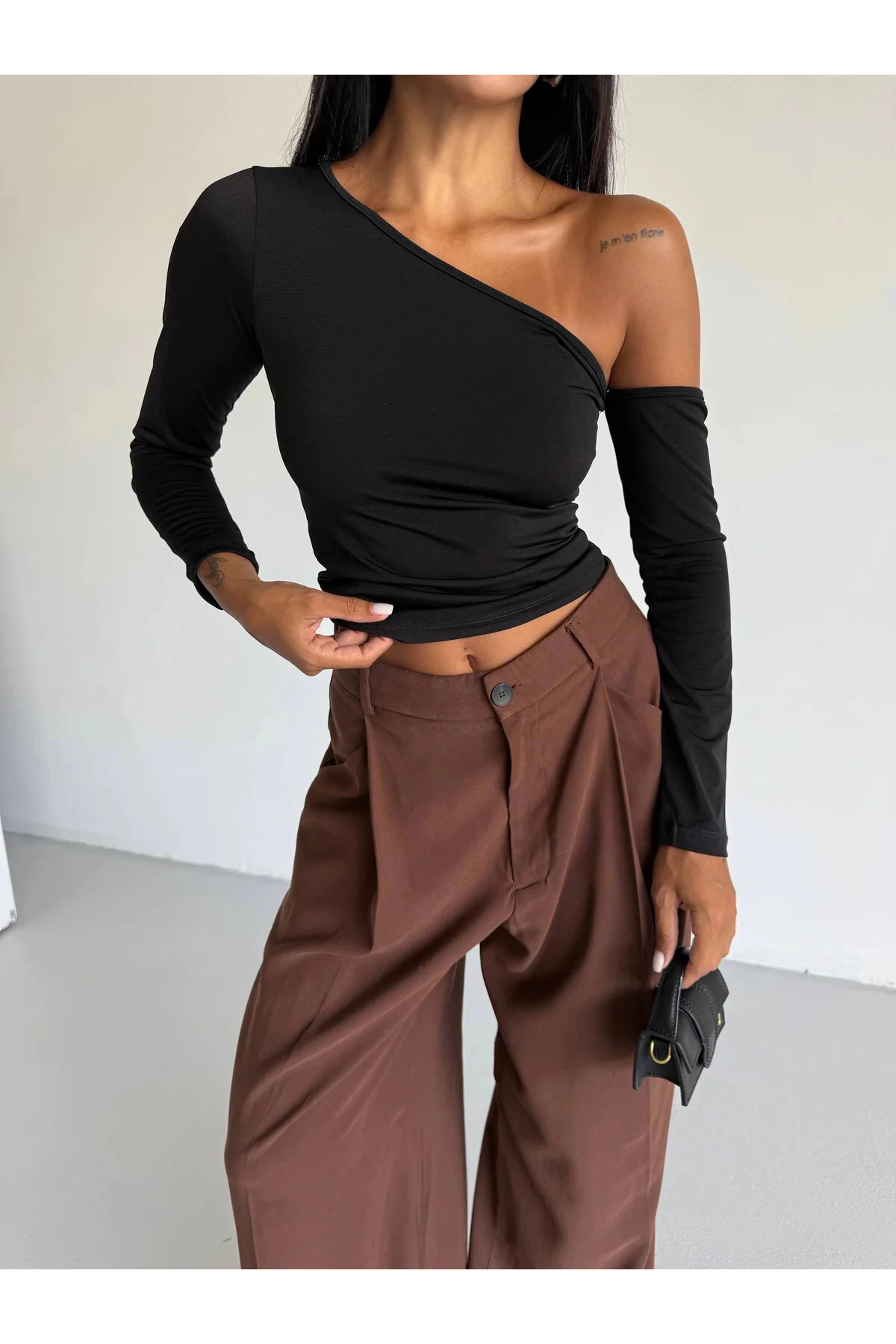 BLUZE CROP ME SUP JASHTE