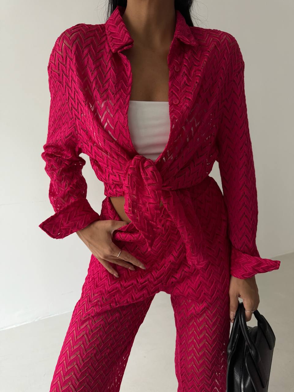 Beach shirt trousers set