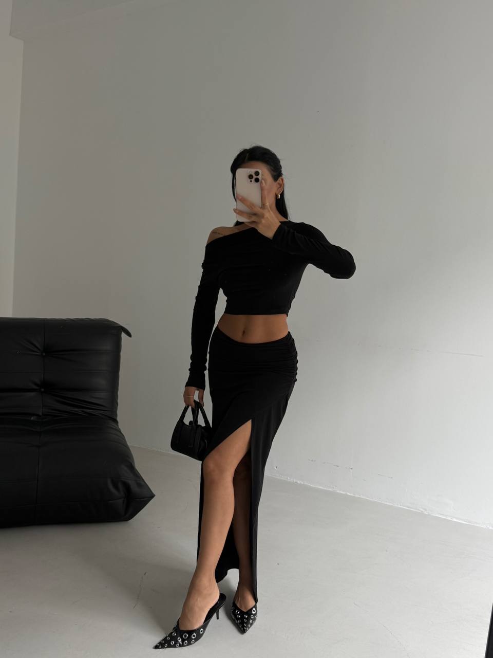 BLUZE ASIMETRIKE ME KRAHE TE GJATE