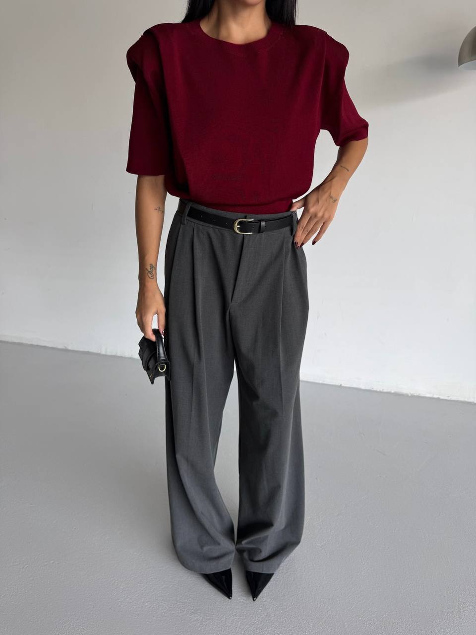 BLUZE ME DETAJ MBUSHJE TE SUPET