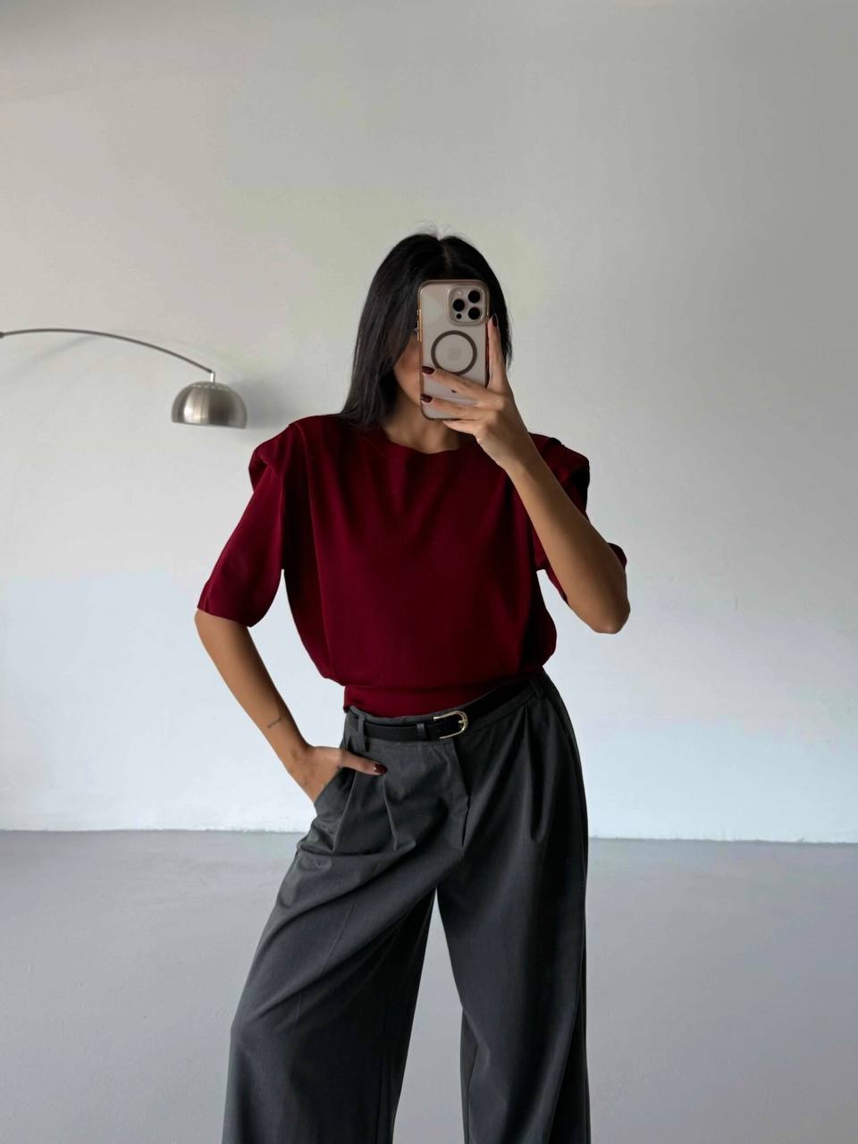 BLUZE ME DETAJ MBUSHJE TE SUPET