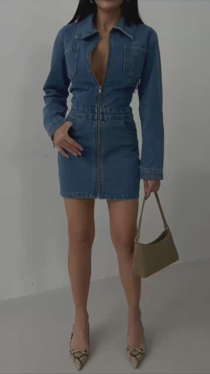 Jeans mini dress
